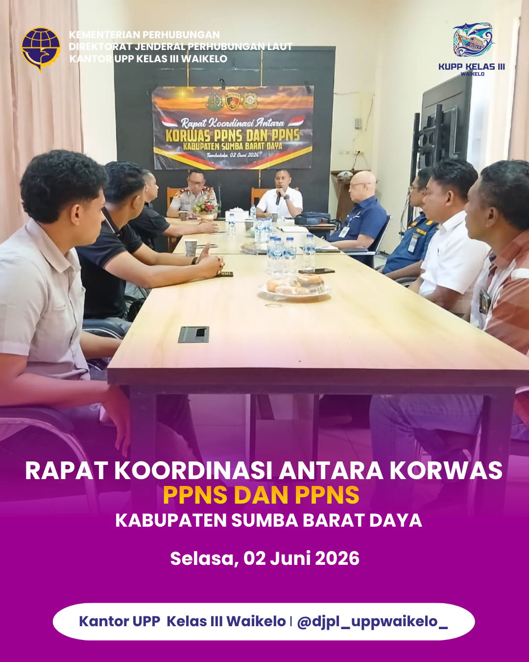 Rapat Koordinasi Antara Korwas PPNS dan PPNS Kabupaten Sumba Barat Daya 2026